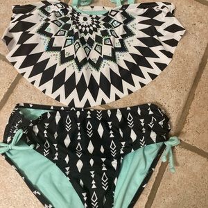 Justice swim suit size 16
